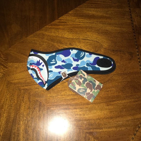 Bape Blue camo face mask NWT - Picture 2 of 5